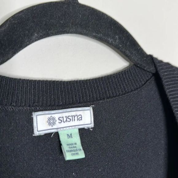 Susina Black Button Down Cardigan - Picture 5 of 7